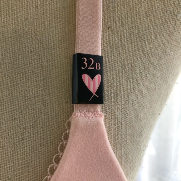 Victoria’s Secret pink bra, lace v-back 32  B NWT - Picture 9 of 13